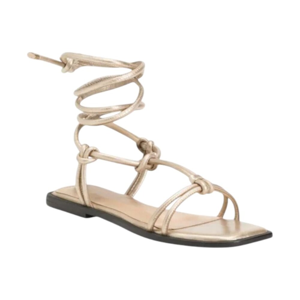 ALTA Made In Colombia Leather Tinna Ankle Wrap Sandals